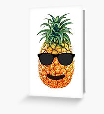 Tarjeta de felicitación Smiley Pineapple
