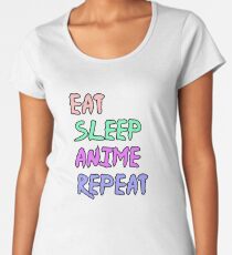 Eat Sleep Anime Repeat Women's Premium T-Shirt