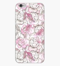 Silver peony dreams iPhone Case