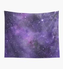 Amethyst watercolor galaxy Wall Tapestry
