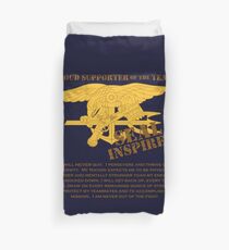 Navy SEAL inspiriert mit Glaubensbekenntnis Bettbezug
