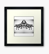 Duel wolf Framed Print