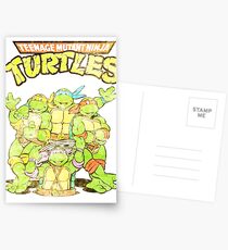 Postales Tortugas Ninja Retro