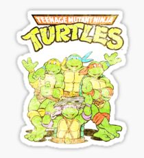 Retro Ninja Turtles Sticker
