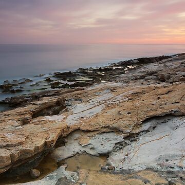 Artwork thumbnail, Mediterranean dusk at Bau Rouge beach by patmo