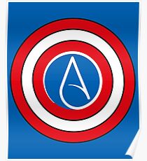 COOL ATHEIST LOGO HEMDEN UND GESCHENKE Poster