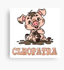 Cleopatra Piggy Canvas Print