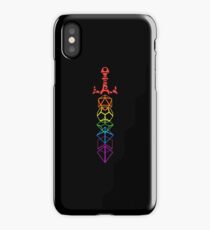 DnD Dice Sword LGBT Pride Dungeons Crawler and Dragons Killer Inspired Tabletop RPG Gaming iPhone X Case