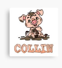 Collin Piggy Canvas Print