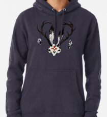 Feierlicher Jackalope-Schädel Hoodie
