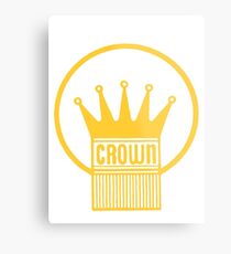 Old Style Yellow Crown Metal Print