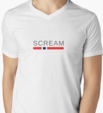 The Scream by Edvard Munch | Norway arts Men's V-Neck T-Shirt