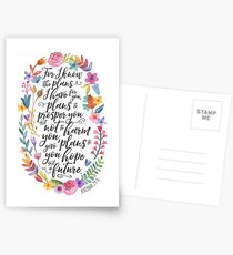 Hope and A Future | Jeremiah 29:11 Postcards