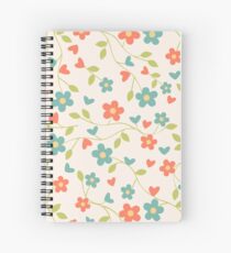 CONTRAST TANKS FLOWERS Spiral Notebook