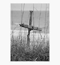 Cross at the Beach Photographic Print