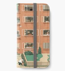 Travel Posters - Hitchcock's Rear Window - Greenwitch Village New York iPhone Wallet/Case/Skin