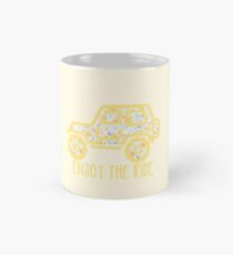 Floral Jeep (yellow) Classic Mug