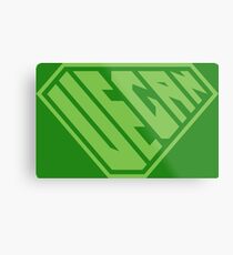 Vegan SuperEmpowered (Green) Metal Print