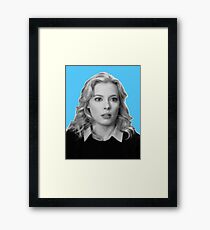 Britta Perry - Light Blue Framed Print