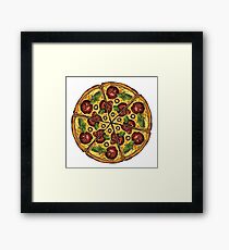 Pepperoni Pizza Framed Print