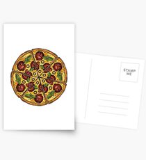 Pepperoni Pizza Postcards