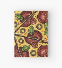 Pepperoni Pizza Hardcover Journal