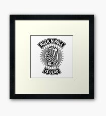 Rock and Roll is Dead Framed Print