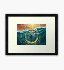 Tidal waves Framed Print