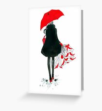 Christmas in Town Greeting Card