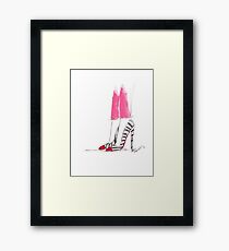 Super Hot Pink Pants Framed Print