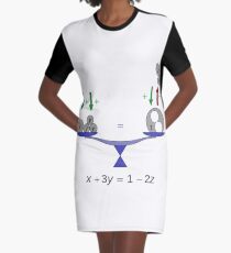 Illustration of a simple equation; x, y, z are real numbers, analogous to weights Graphic T-Shirt Dress