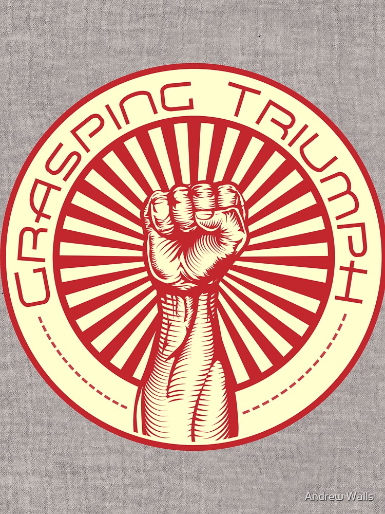Grasping Triumph Russian Propaganda Raised Fist Art by andrewjwalls