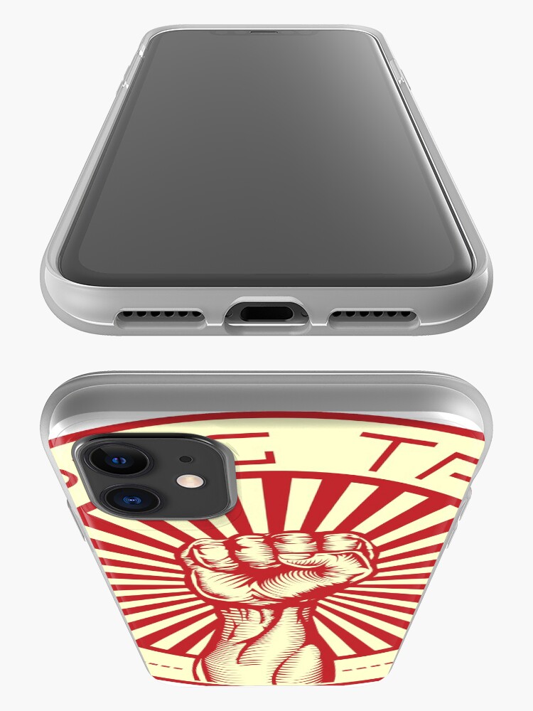 Alternate view of Grasping Triumph Russian Propaganda Raised Fist Art iPhone Case & Cover
