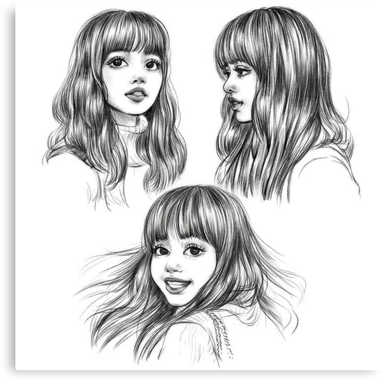 Blackpink Lisa Canvas Prints By Ellen Drawings Redbubble