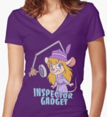 Inspector Gadget Women's Fitted V-Neck T-Shirt