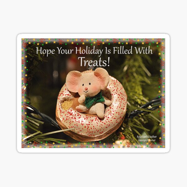 Holiday Mouse Sticker