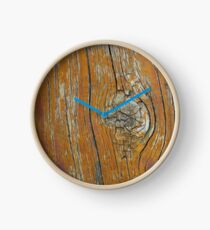 Wood Knot in Old Wood Clock
