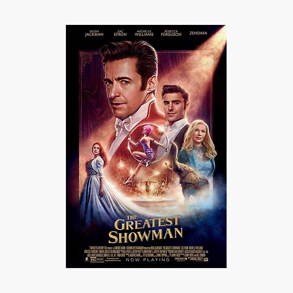 greatest showman inspired musical poster print wall art gift merchaindise