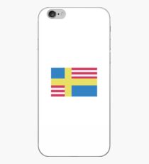Sverige / USA Flag iPhone Case