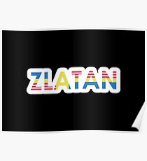 Sverige / USA / Zlatan (bold) Poster