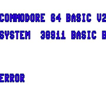 "C64 Load Screen - Syntax Error" Sticker for Sale by SpacedOutSounds ...