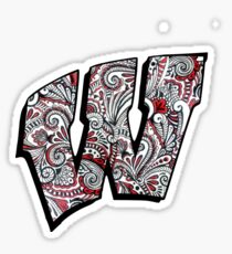 University of Wisconsin Doodle Logo Sticker