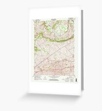 USGS TOPO Map Kentucky KY Bristow 803363 1965 24000 Greeting Card