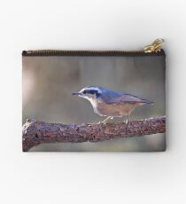 Red-breasted Nuthatch 2 Zipper Pouch