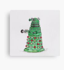 Christmas Dalek Metal Print