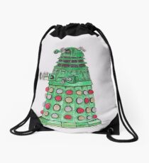Christmas Dalek Drawstring Bag
