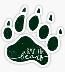 Baylor Bear Paw Sticker