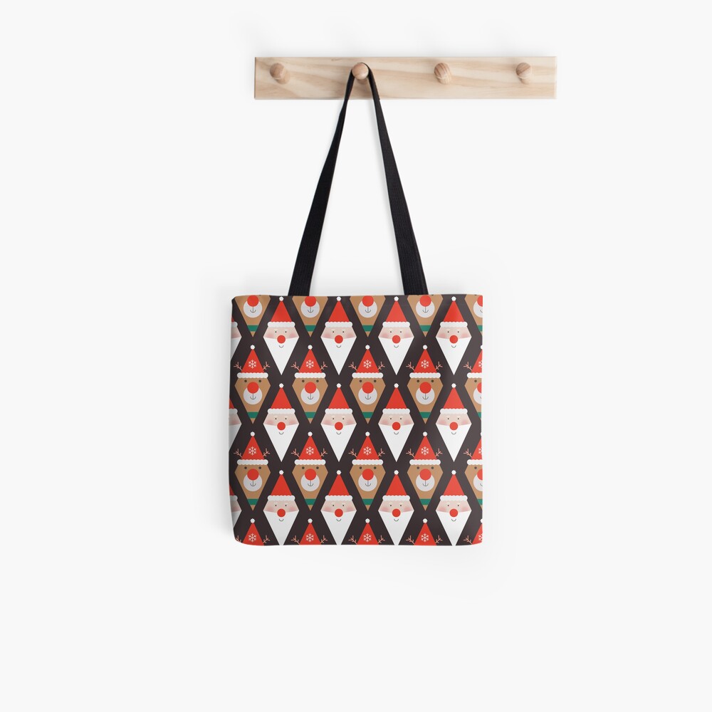 Santa & Rudolph Tote Bag