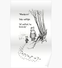 Winnie The Pooh Poster Redbubble