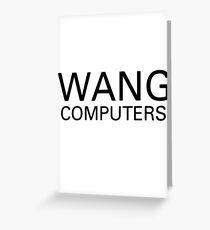 Wang Computers Greeting Card